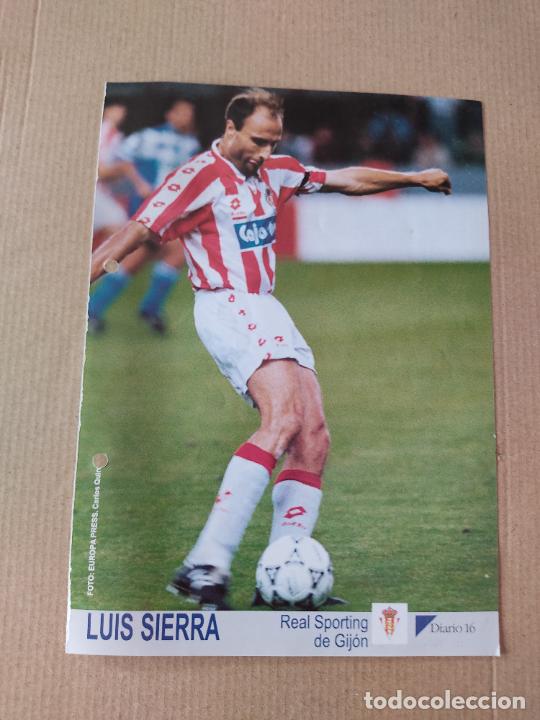 Sammelleidenschaft Sport: LUIS SIERRA SPORTING GIJON TIPO LAMINA POSTAL DIARIO 16 MEJORES LIGA 93-94 FUTBOL 1993-1994