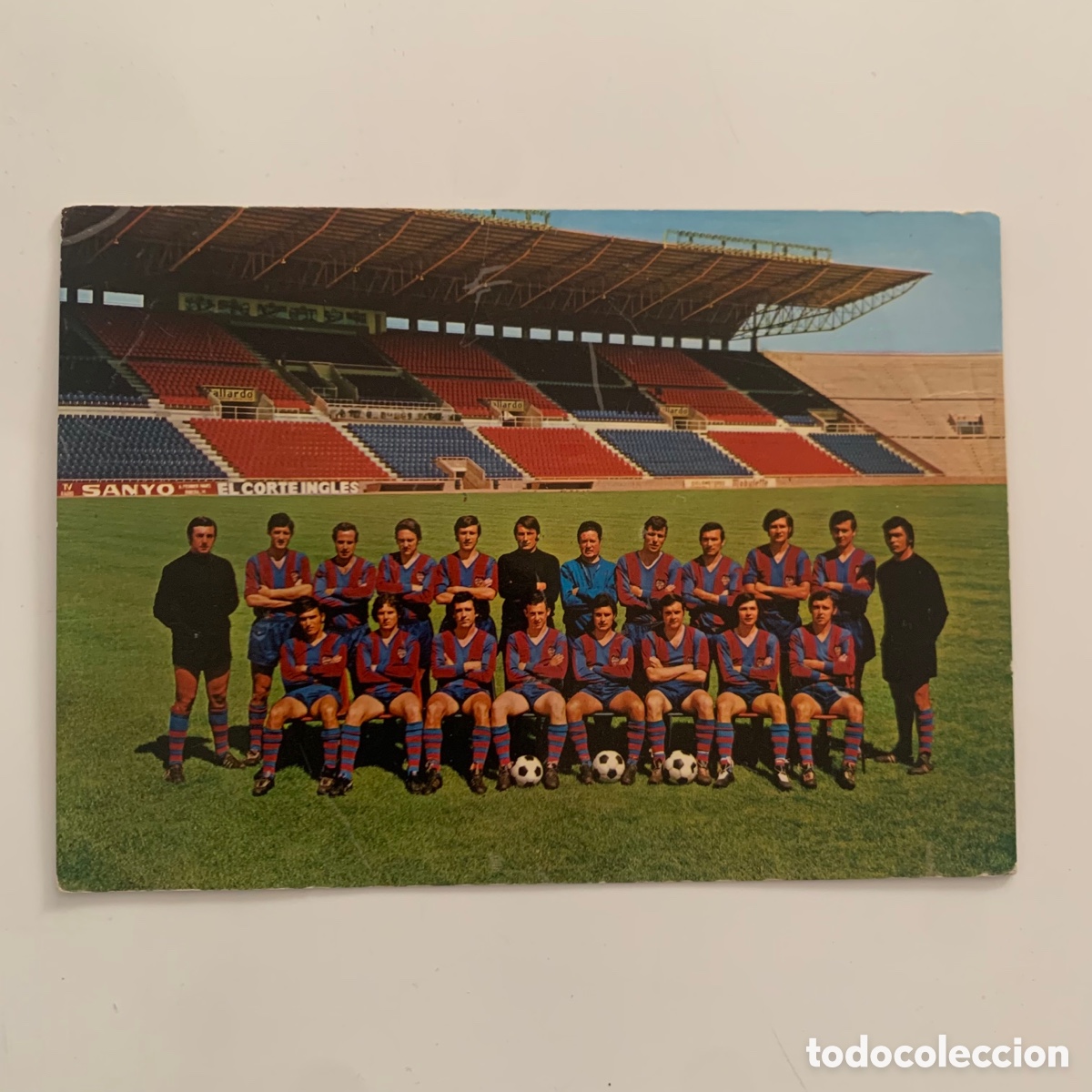 Colecionismo desportivo: postal plantilla levante u.d. ud temporada 1972-1973 72-73
