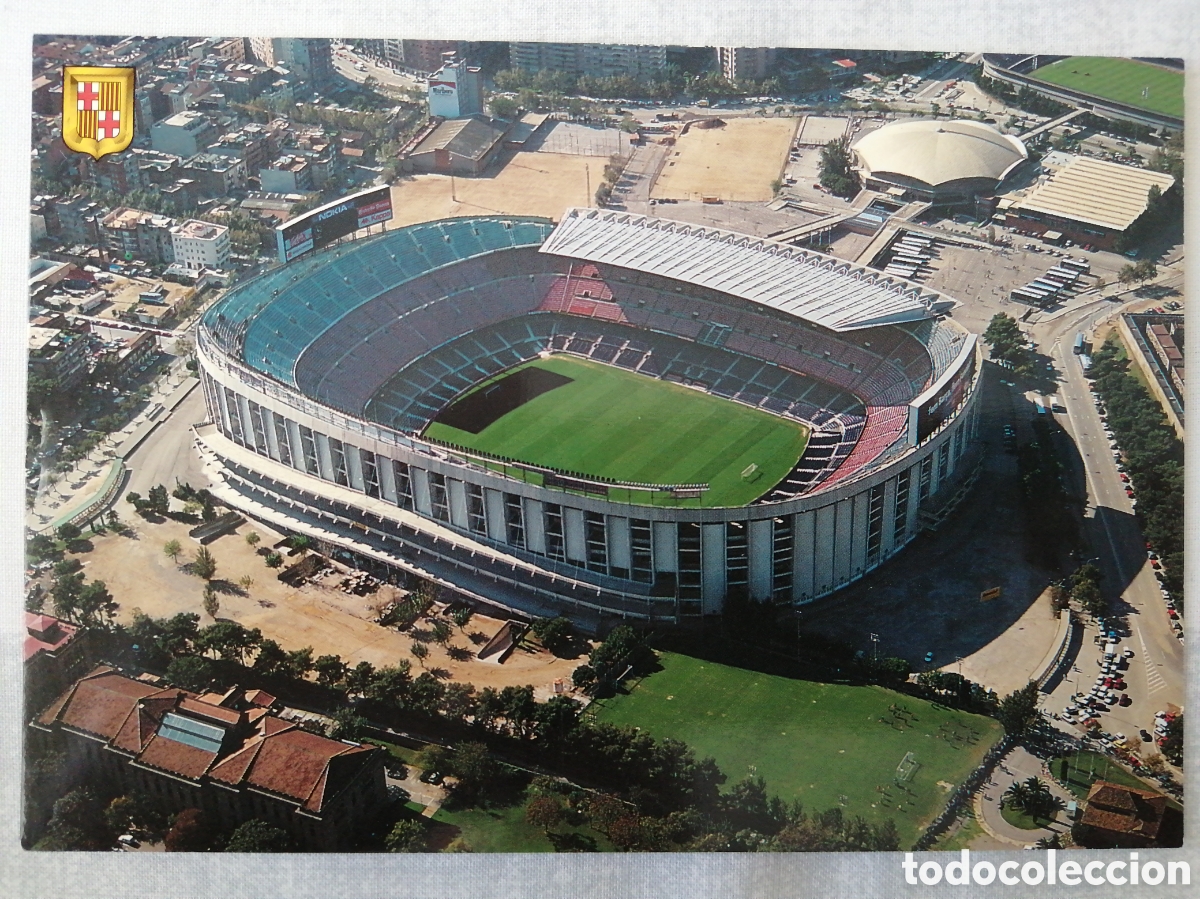Coleccionismo deportivo: Postal Estadio Camp Nou - Foto 1