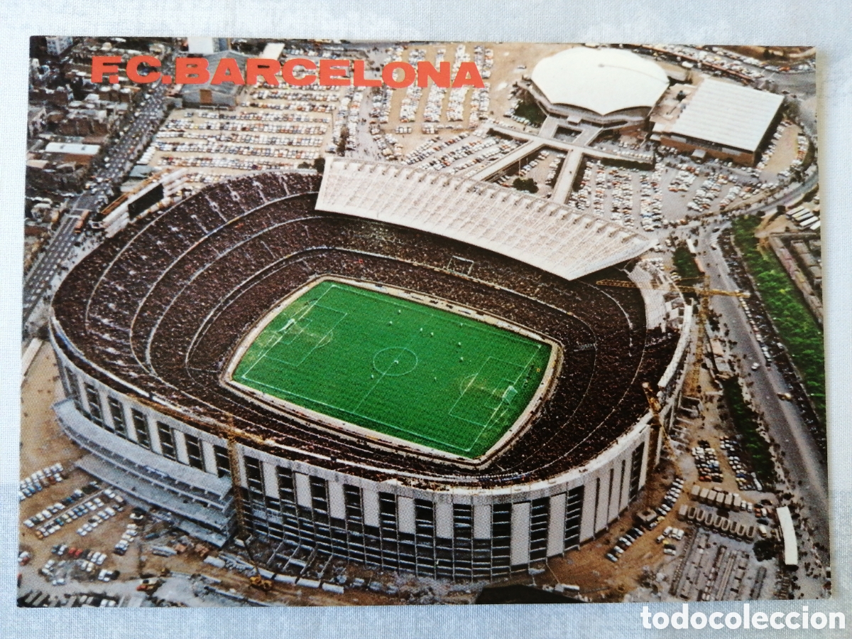 Colecionismo desportivo: Postal Estadio Camp Nou