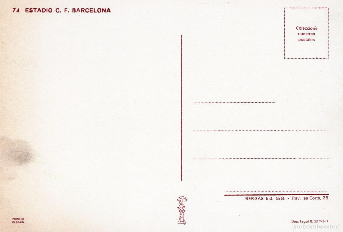 Coleccionismo deportivo: FC BARCELONA - CAMP NOU - Foto 2