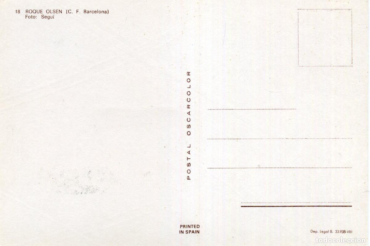 Coleccionismo deportivo: FC BARCELONA - ROQUE OLSEN - Foto 2