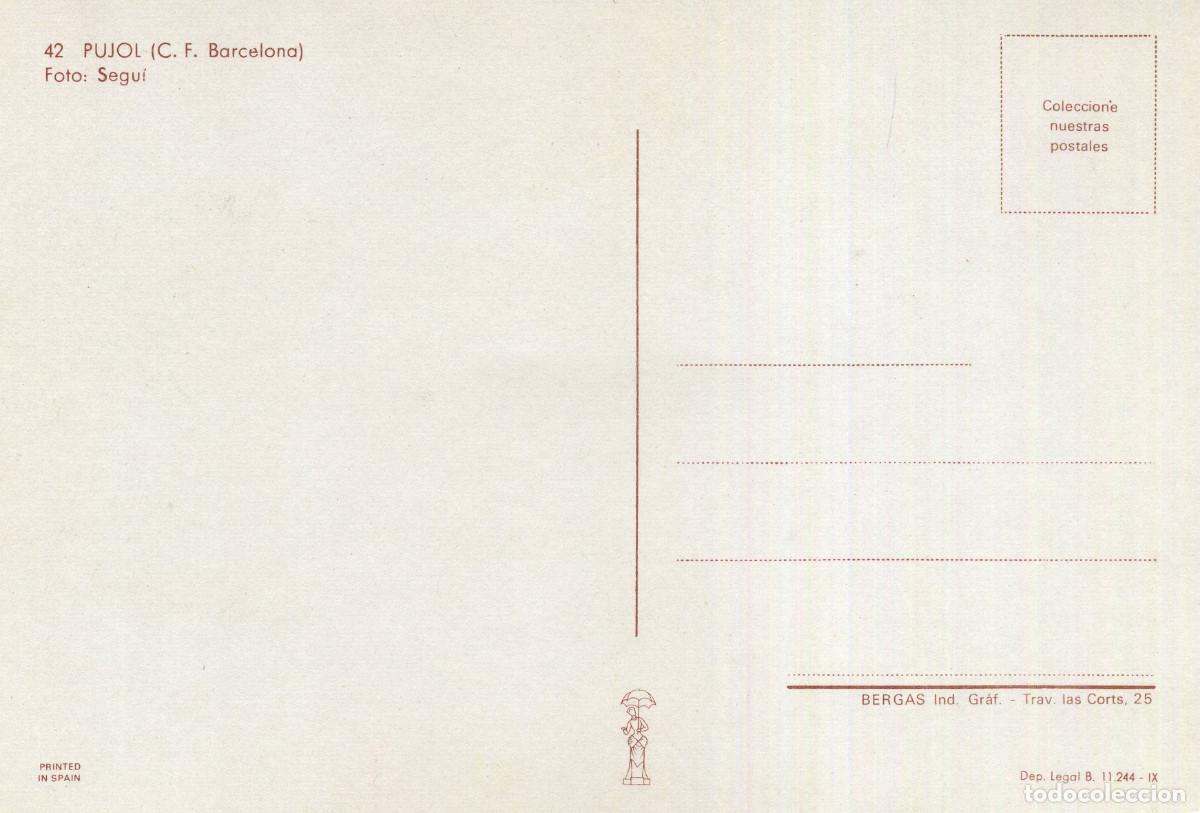 Coleccionismo deportivo: FC BARCELONA - PUJOL - Foto 2