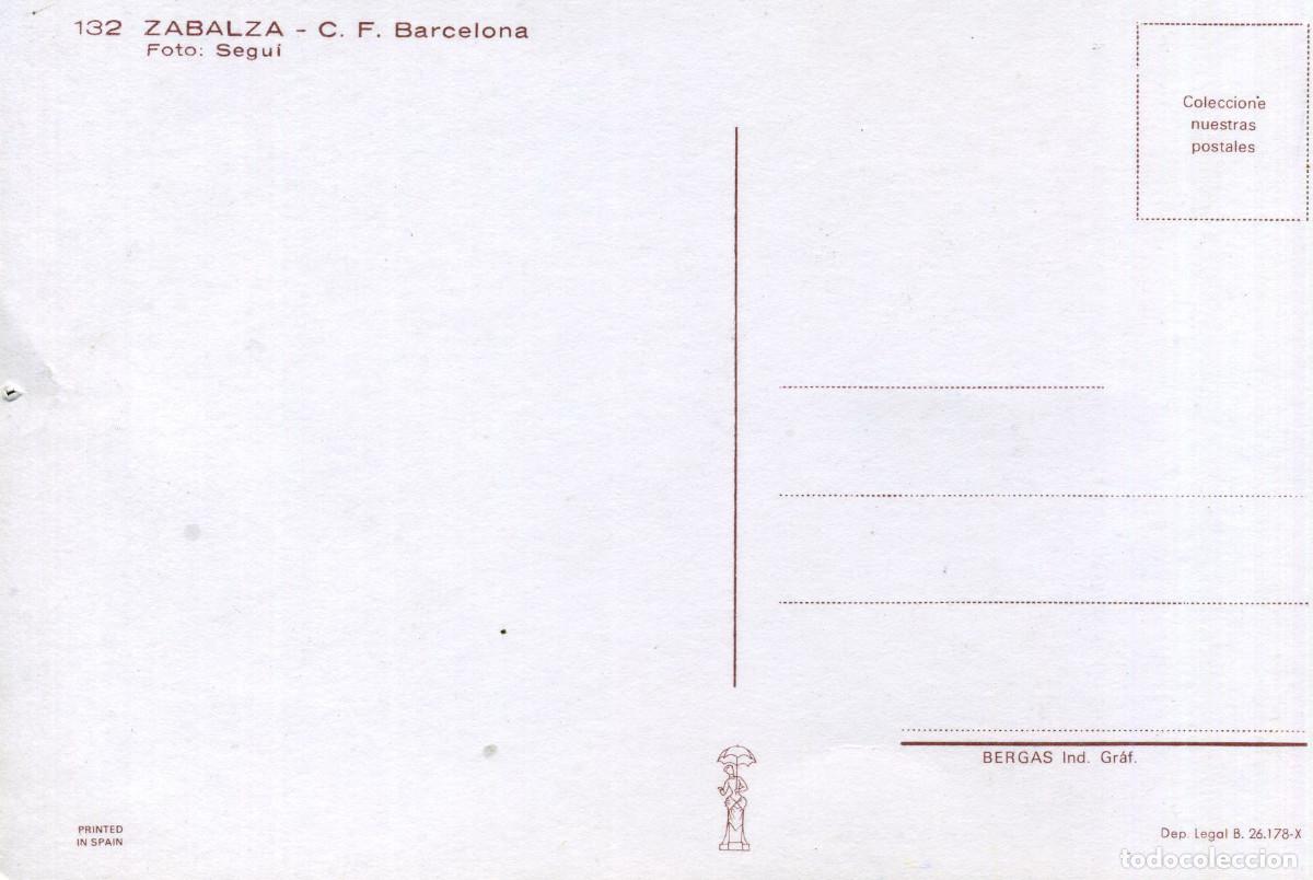 Coleccionismo deportivo: FC BARCELONA - ZABALZA - Foto 2