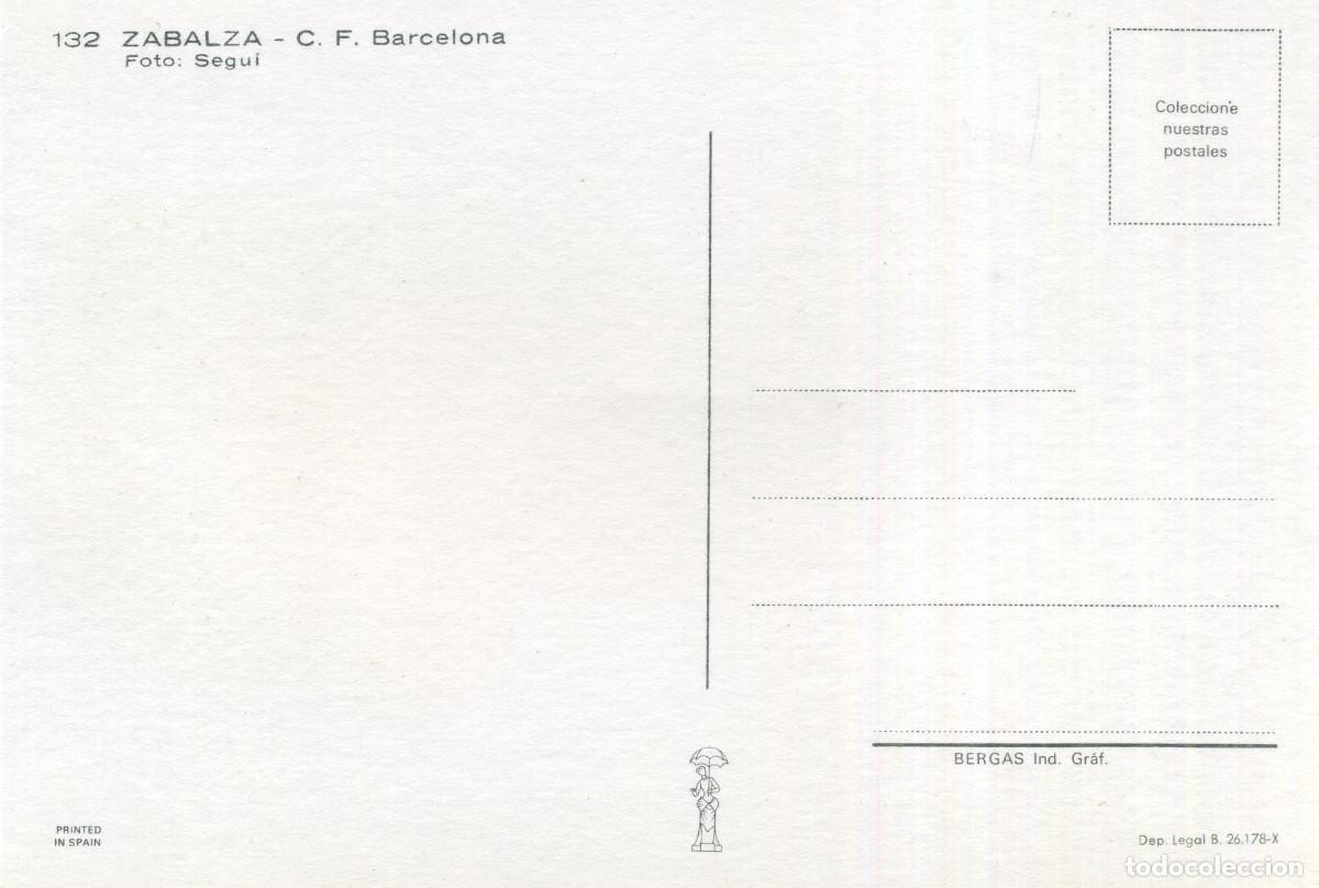 Coleccionismo deportivo: FC BARCELONA - ZABALZA - Foto 2