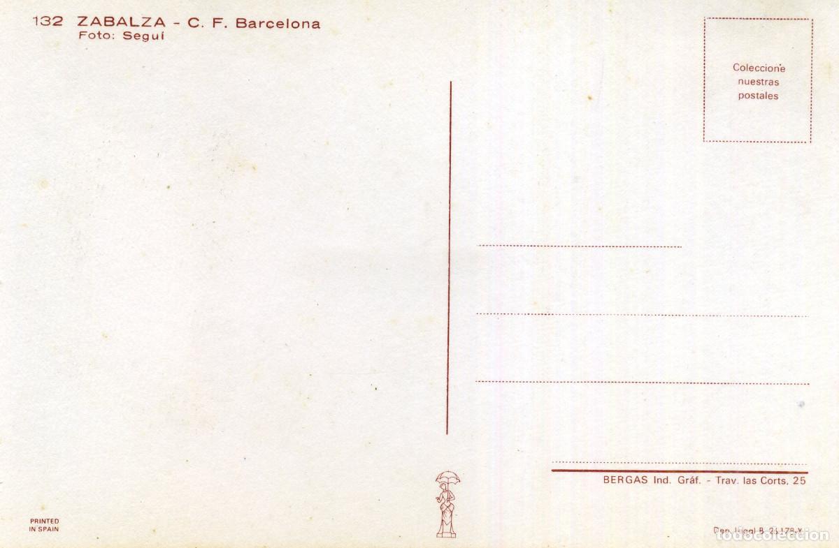 Coleccionismo deportivo: FC BARCELONA - ZABALZA - Foto 2