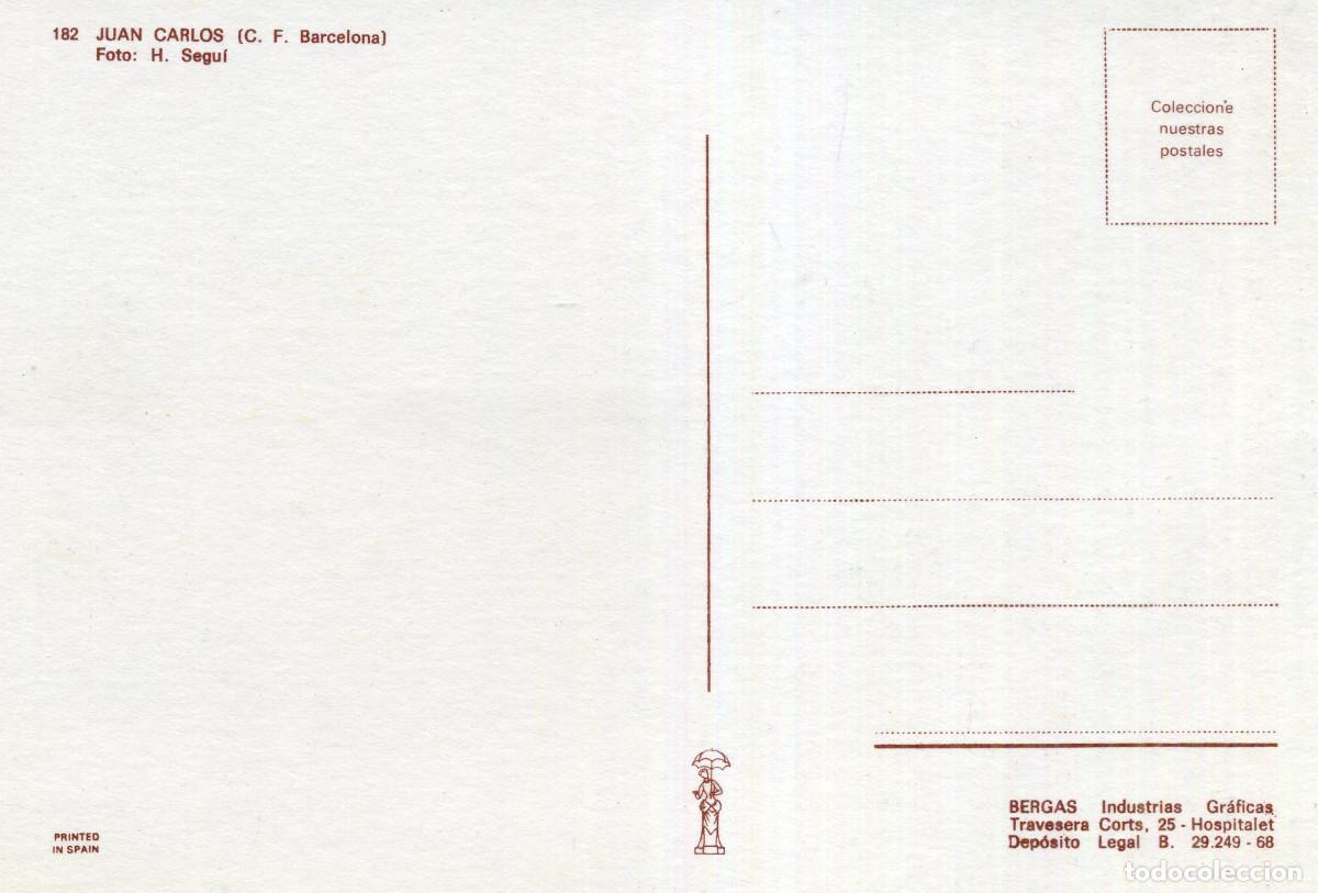 Coleccionismo deportivo: FC BARCELONA - JUAN CARLOS - Foto 2