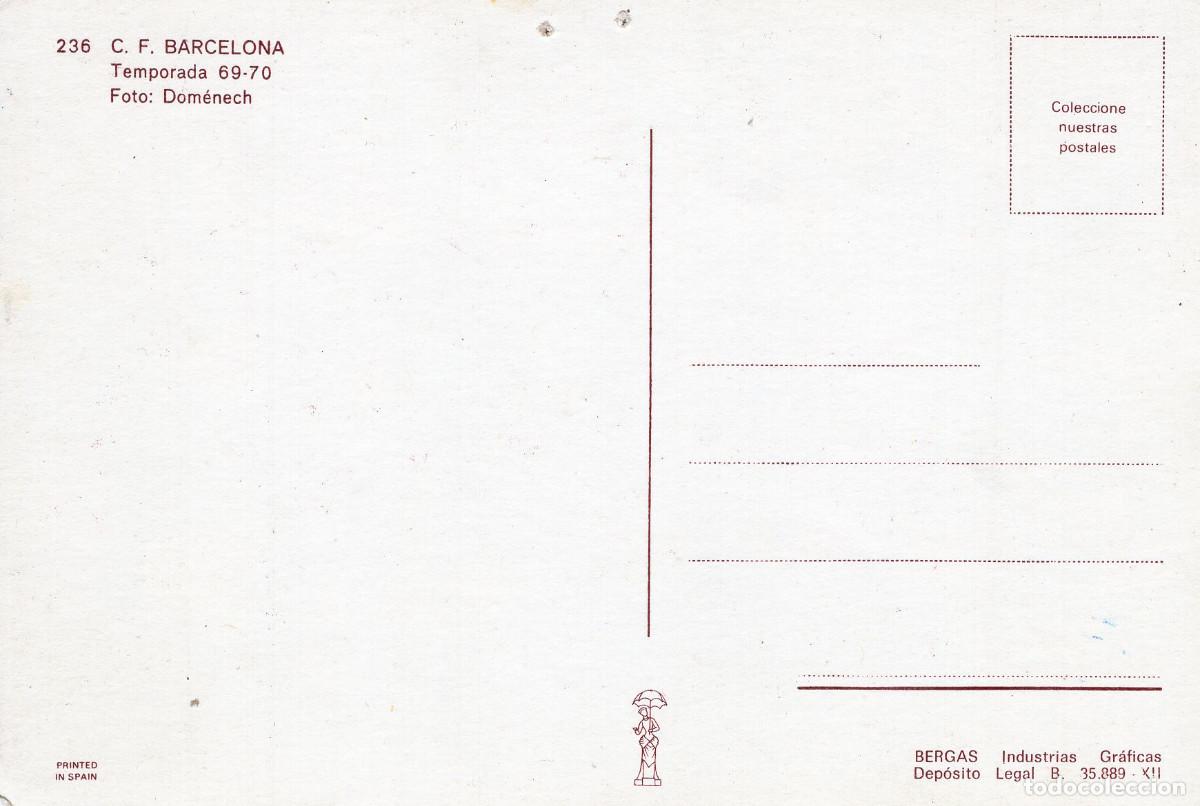 Coleccionismo deportivo: FC BARCELONA - TEMPORADA 1969-70 - Foto 2
