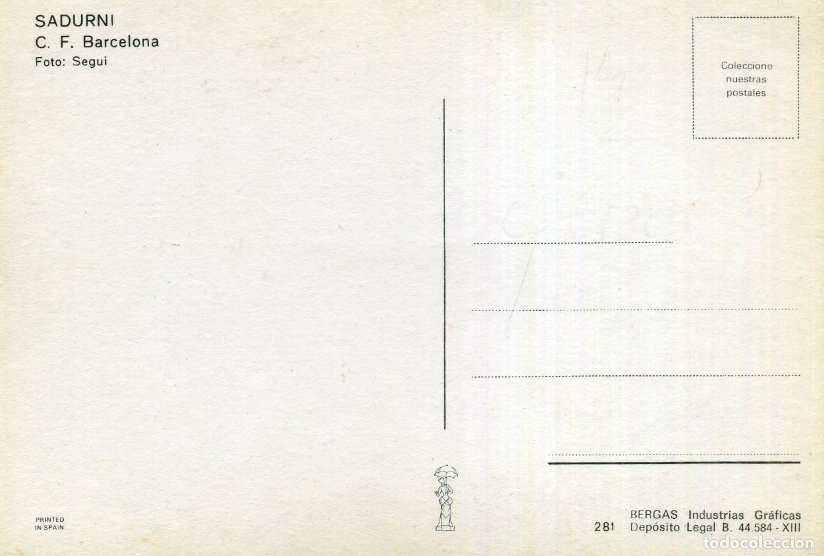 Coleccionismo deportivo: FC BARCELONA - SADURNI - Foto 2