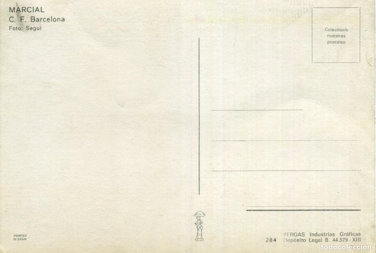 Coleccionismo deportivo: FC BARCELONA - MARCIAL - Foto 2