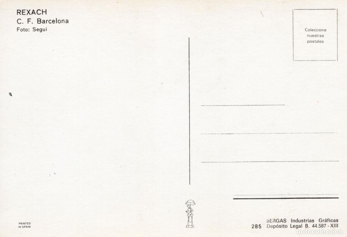 Coleccionismo deportivo: FC BARCELONA - REXACH - Foto 2