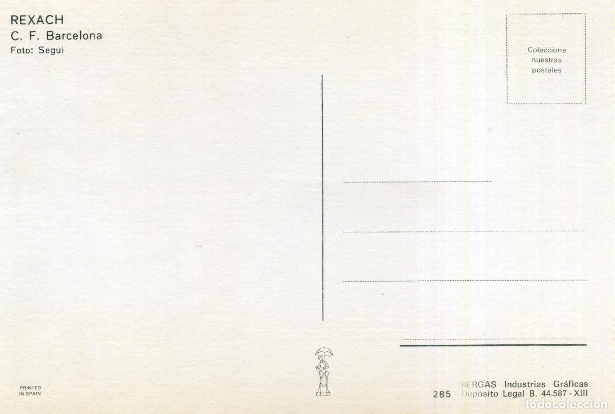 Coleccionismo deportivo: FC BARCELONA - REXACH - Foto 2
