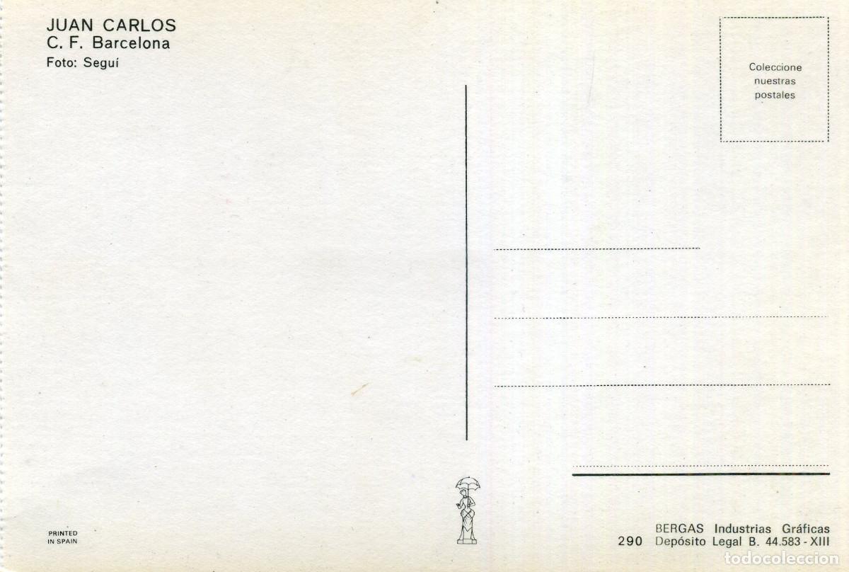 Coleccionismo deportivo: FC BARCELONA - JUAN CARLOS - Foto 2