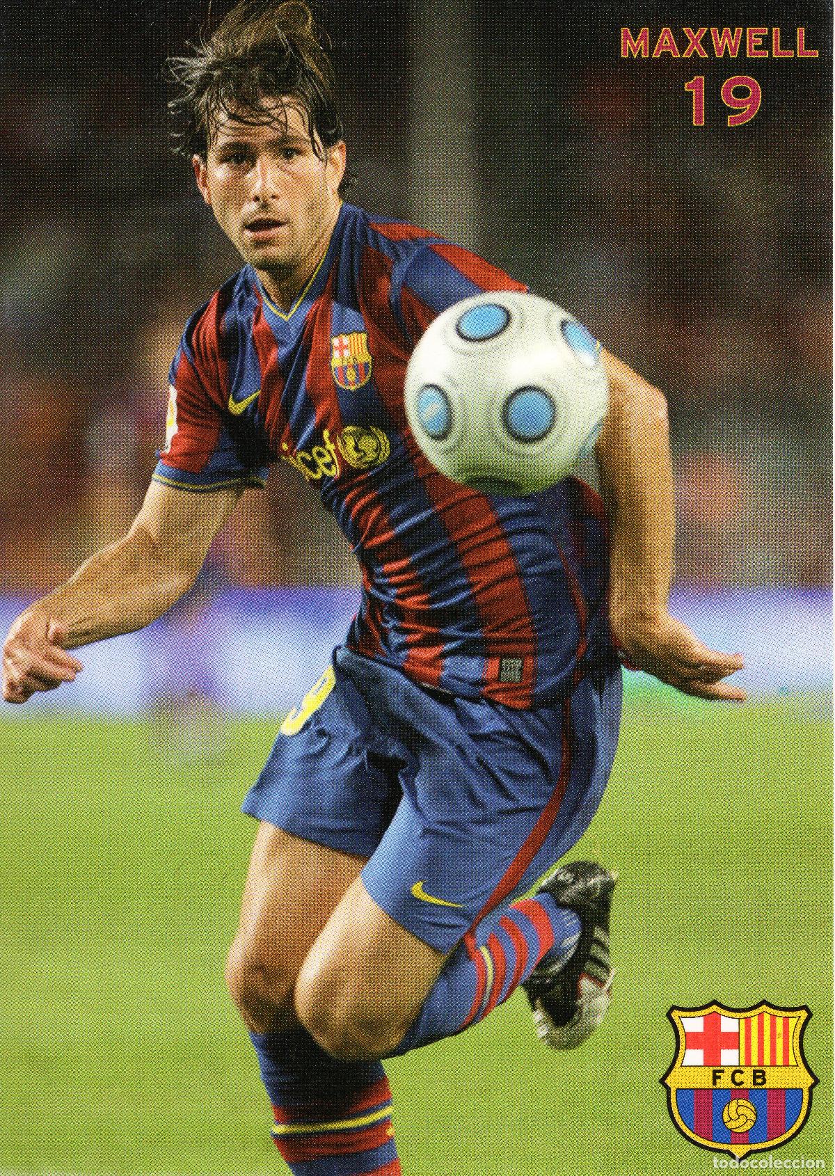 Coleccionismo deportivo: FC BARCELONA - MAXWELL (TEMPORADA 2009-10) - Foto 1