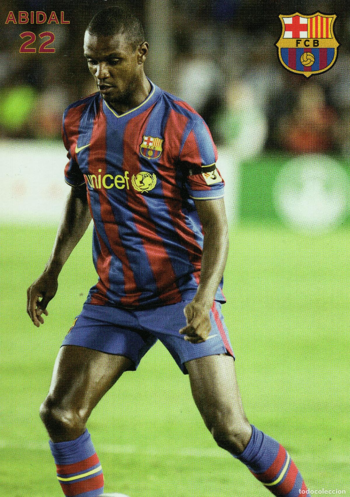 Coleccionismo deportivo: FC BARCELONA - ABIDAL (TEMPORADA 2009-10) - Foto 1