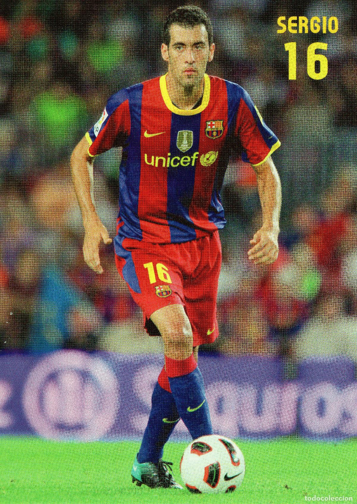 Coleccionismo deportivo: FC BARCELONA - SERGIO (TEMPORADA 2010-11) - Foto 1