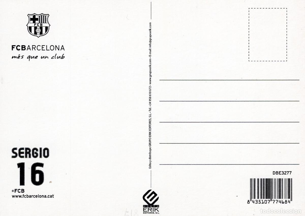 Coleccionismo deportivo: FC BARCELONA - SERGIO (TEMPORADA 2010-11) - Foto 2