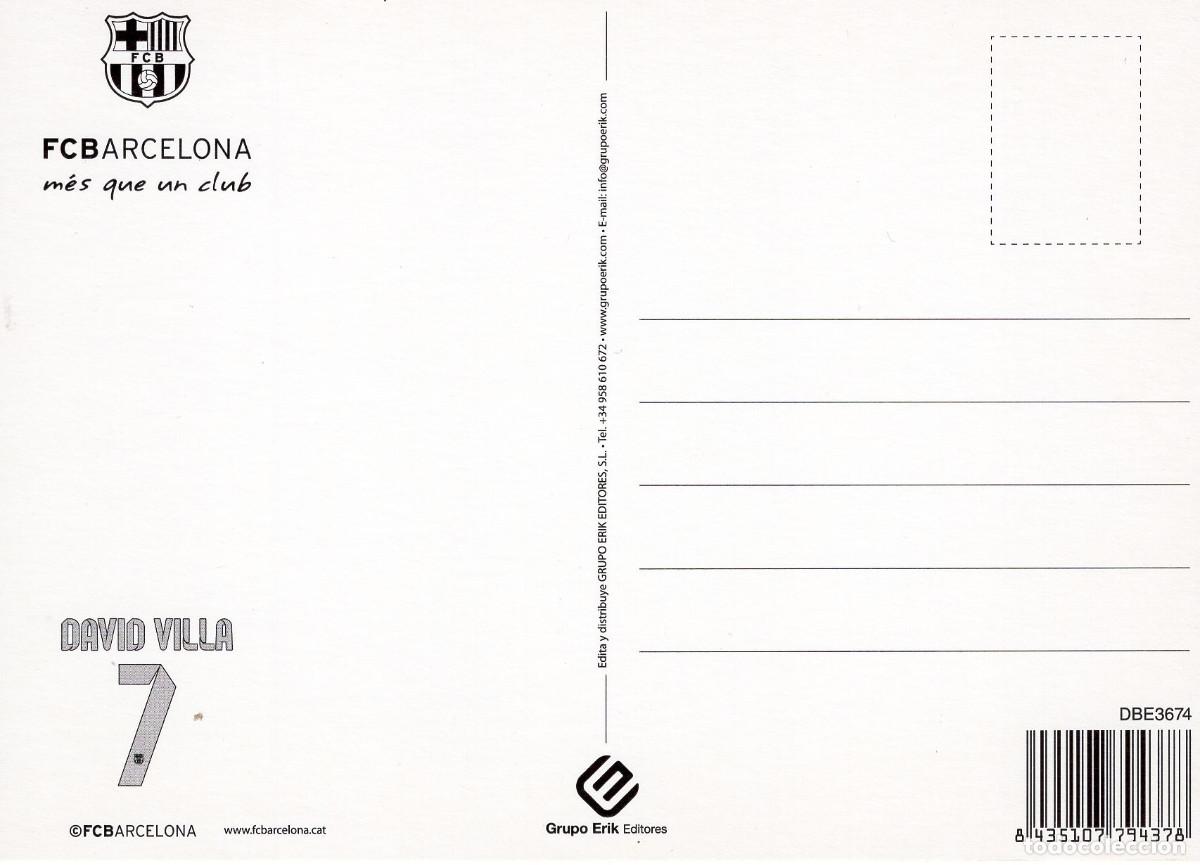Coleccionismo deportivo: FC BARCELONA - DAVID VILLA (TEMPORADA 2012-13) - Foto 2