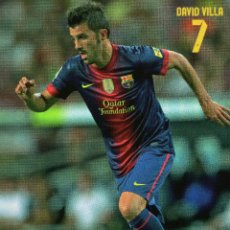 Coleccionismo deportivo: FC BARCELONA - DAVID VILLA (TEMPORADA 2012-13)