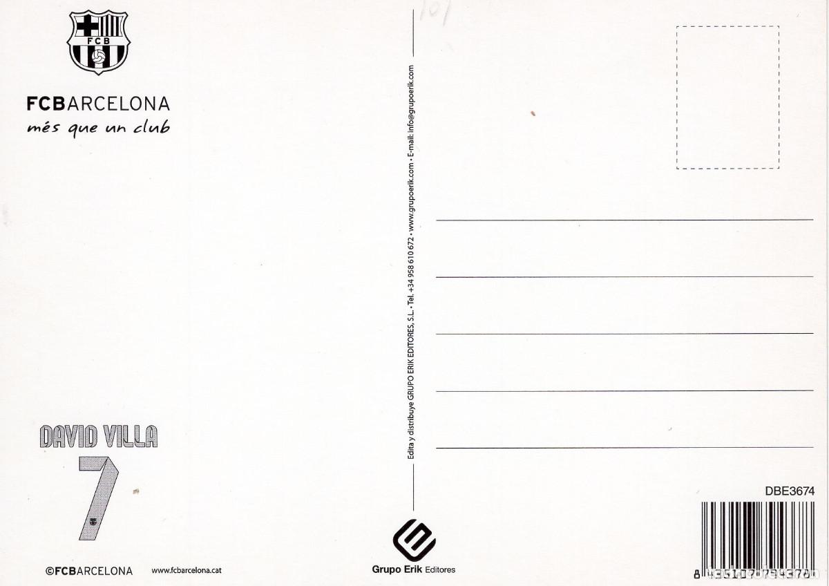Coleccionismo deportivo: FC BARCELONA - DAVID VILLA (TEMPORADA 2012-13) - Foto 2