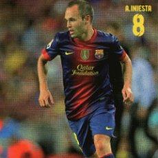 Coleccionismo deportivo: FC BARCELONA - INIESTA (TEMPORADA 2012-13)