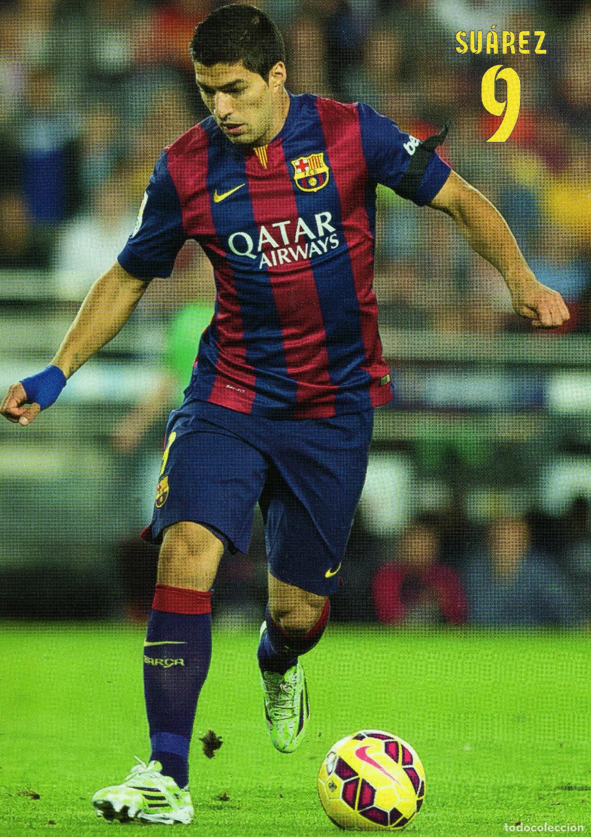 Coleccionismo deportivo: FC BARCELONA - SU&Aacute;REZ (TEMPORADA 2014-15) - Foto 1