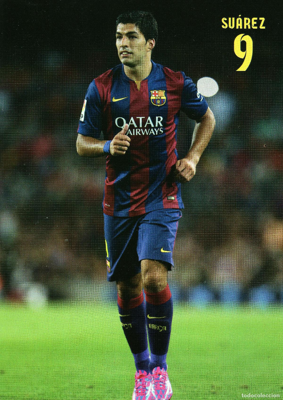 Coleccionismo deportivo: FC BARCELONA - SU&Aacute;REZ (TEMPORADA 2014-15) - Foto 1