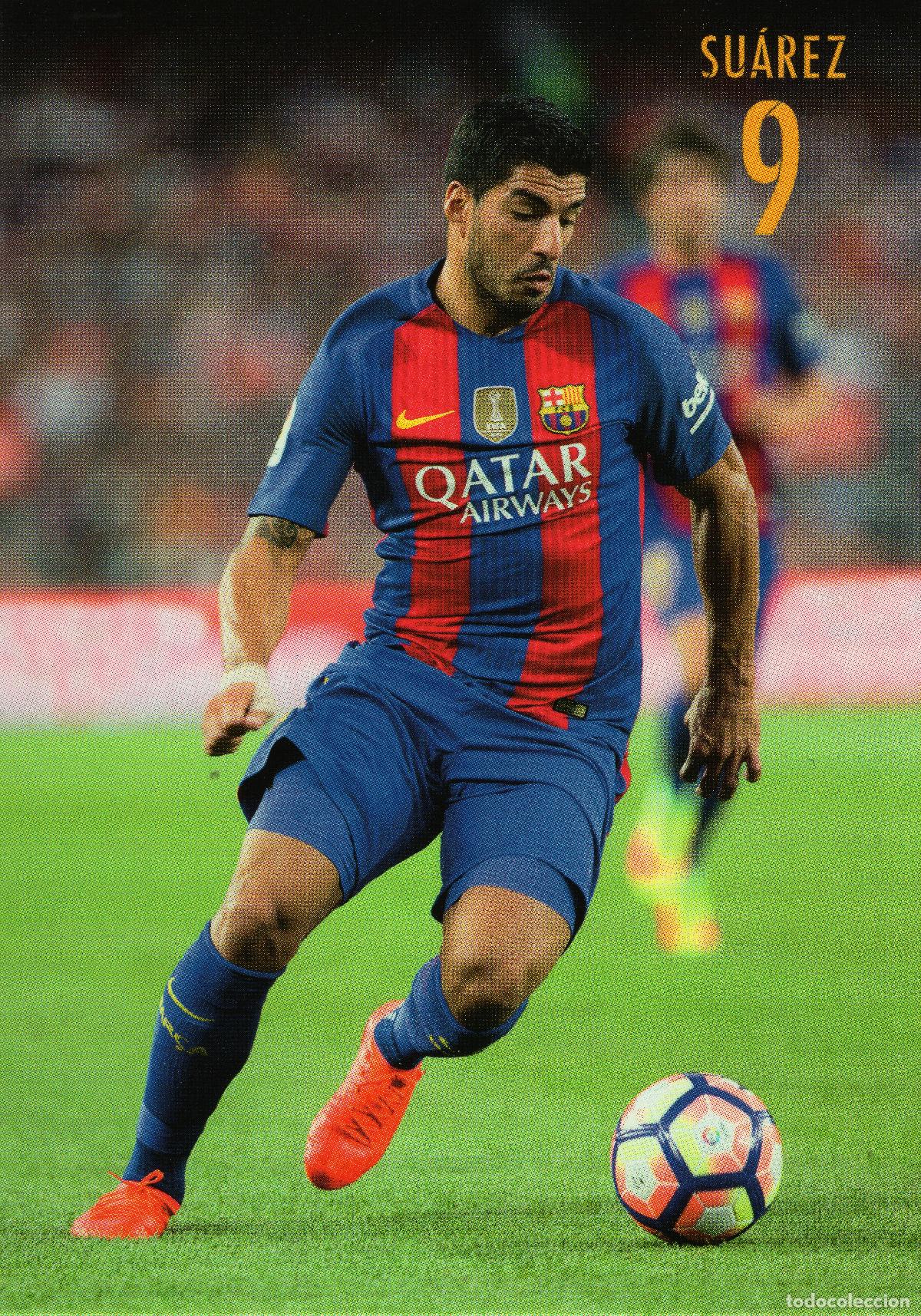 Coleccionismo deportivo: FC BARCELONA - SU&Aacute;REZ (TEMPORADA 2016-17) - Foto 1