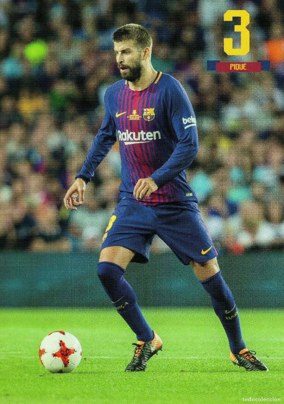 Coleccionismo deportivo: FC BARCELONA - PIQU&Eacute; (TEMPORADA 2017-18) - Foto 1