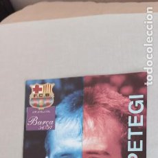 Coleccionismo deportivo: JULEN LOPETEGI. FICHA TÉCNICA BIOGRAFÍA DIARIO SPORT PLANTILLA F.C BARCELONA 96-97 BARÇA 1996-1997