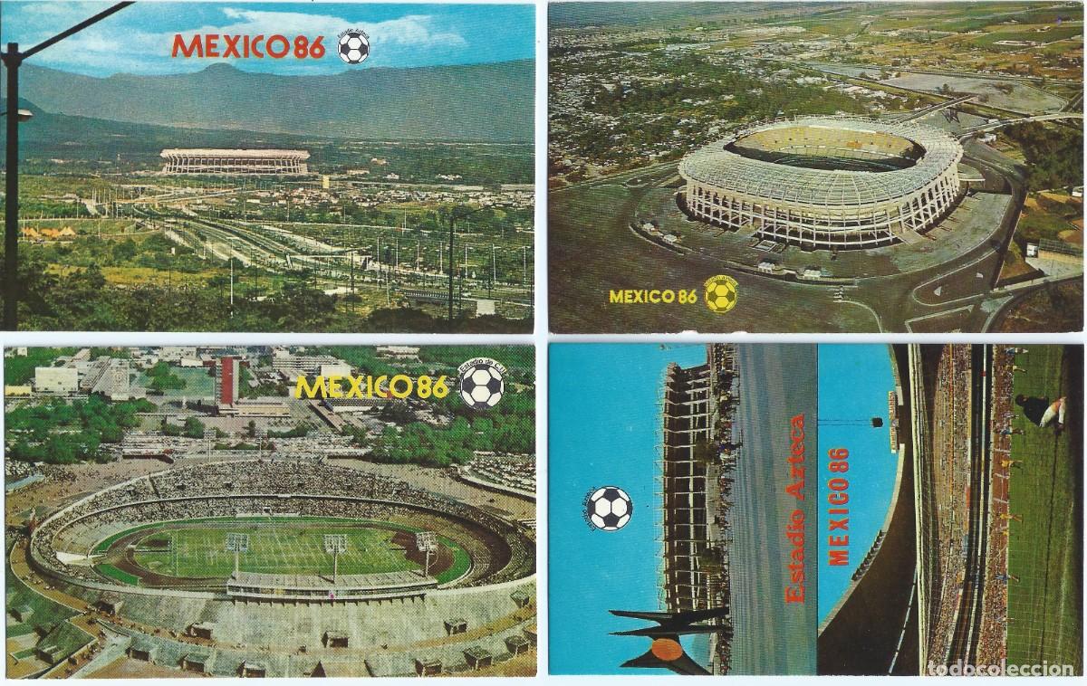 Coleccionismo deportivo: Lote de postales del Estadio Azteca - Mexico 86 &iexcl;Sin circular! - Foto 1