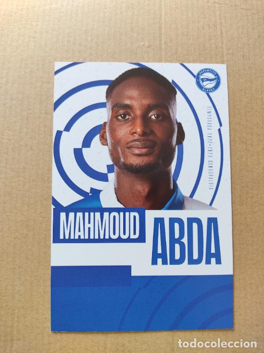 Collectionnisme sportif: MAHMOUD ABDA DEPORTIVO ALAVES POSTAL LIGA FUTBOL 22-23 TEMPORADA 2022-2023, MIDE 10 X 15 CM