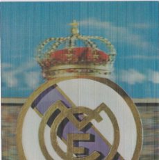 Coleccionismo deportivo: REAL MADRID CLUB DE FUTBOL - ESCUDO - POSTAL 3D RÍGIDA - ESCUDO DE ORO Nº R-384 - 145X102MM