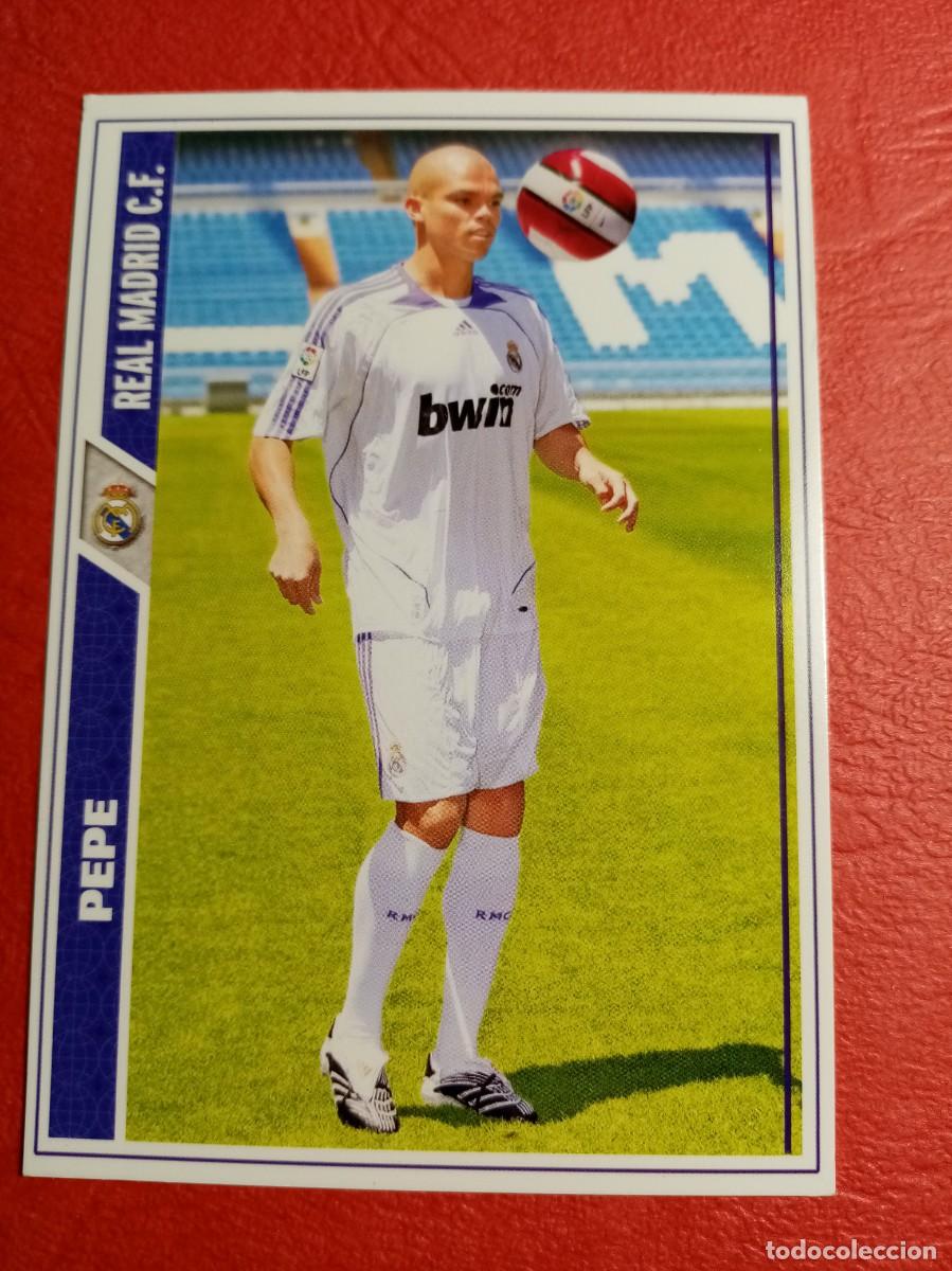 Collectionnisme sportif: N&ordm; 8 PEPE, R. MADRID C.F., FICHAS LIGA 2008 MUNDICROMO