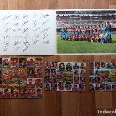 Coleccionismo deportivo: LOTE POSTALES PLANTILLA FUTBOL CLUB BARCELONA 1973/ 1974, 1978 / 1979. MARADONA, CRUYFF, ETC