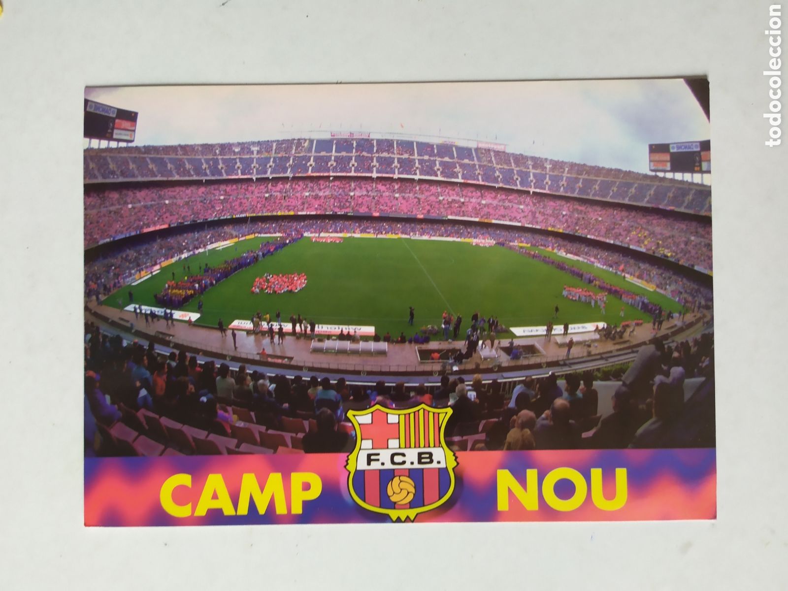 Coleccionismo deportivo: Postal Camp Nou Barcelona - Foto 1