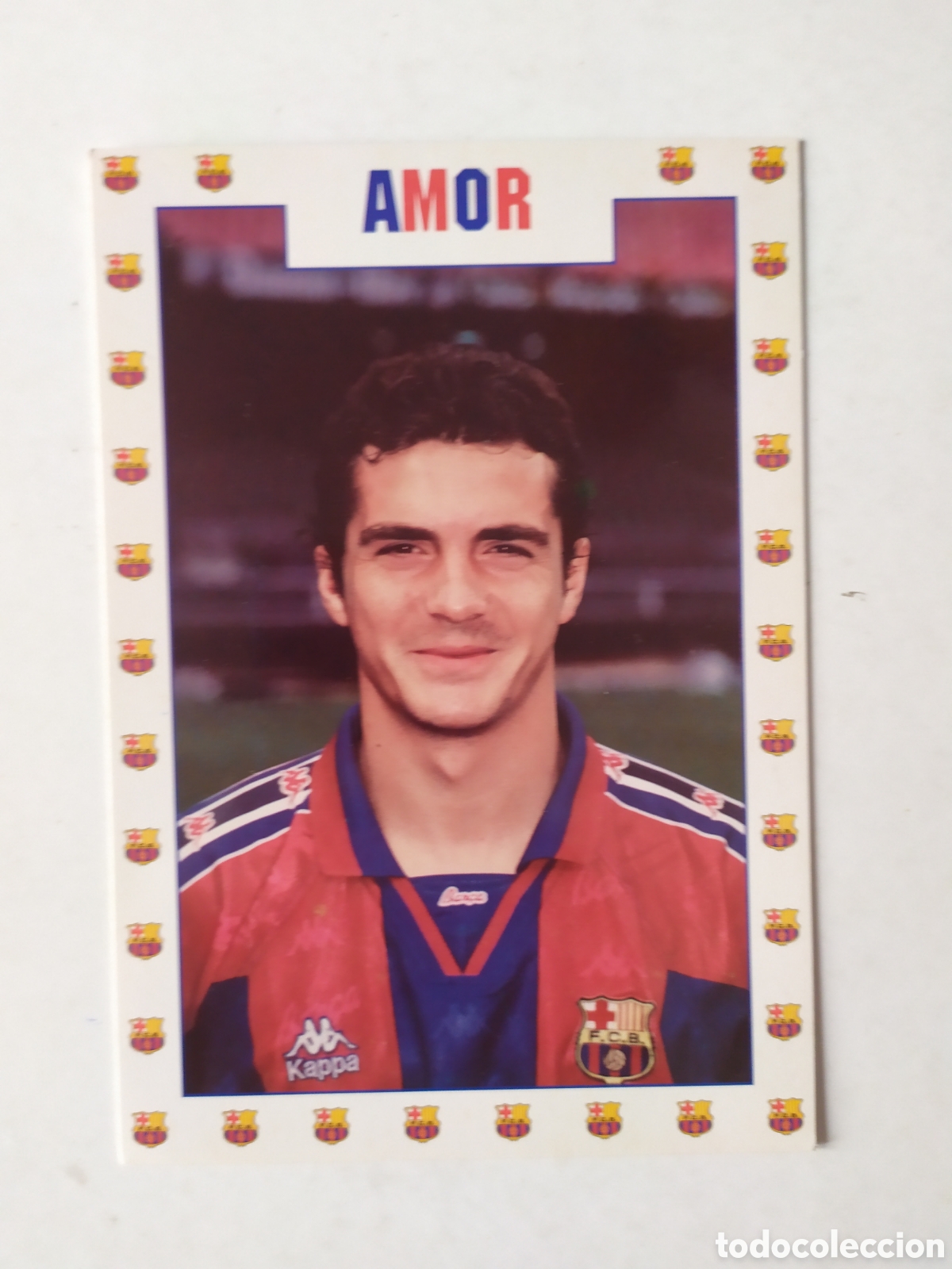 Coleccionismo deportivo: Postal Amor Barcelona - Foto 1