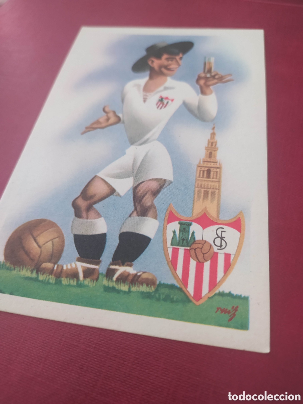 Coleccionismo deportivo: Postal futbol Sevilla - Foto 2