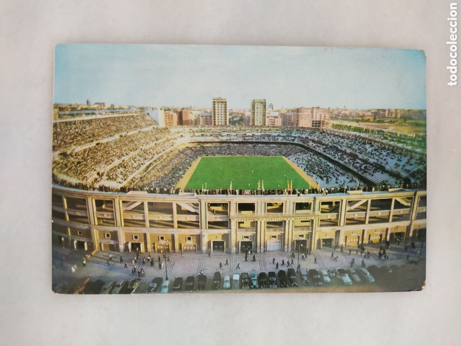 Collectionnisme sportif: postal estadio Santiago Bernab&eacute;u Real Madrid Molina circulada a&ntilde;o 1967
