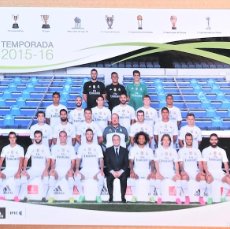 Collezionismo sportivo: POSTAL REAL MADRID CF EQUIPO TEAM 2015–16 15X10 CON BENITEZ OFICIAL POSTCARD POSTKARTE RM16R