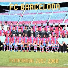 Collezionismo sportivo: POSTAL FC BARCELONA CF EQUIPO ESPAÑA 2007–08 15X10 MESSI OFICIAL POSTCARD POSTKARTE CARD FCB15R