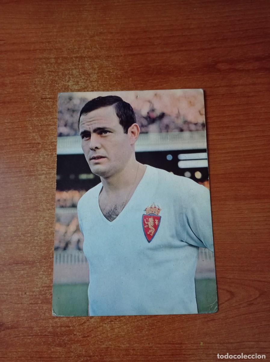 Coleccionismo deportivo: Postal de Marcelino . Real Zaragoza 66/67. - Foto 1
