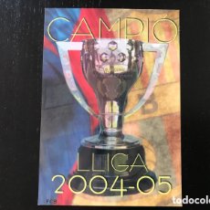 Coleccionismo deportivo: POSTAL FC BARCELONA CAMPIÓ LLIGA 2004-05