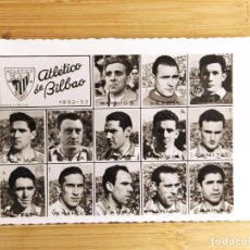 Coleccionismo deportivo: ATHLETIC CLUB DE BILBAO-TEMPORADA 1952 1953-ZARRA-FOTOGRAFICA-JDP-POSTAL ANTIGUA FUTBOL-(105.585)
