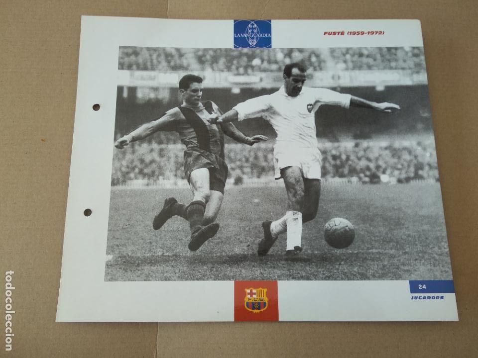 Coleccionismo deportivo: 24 FUSTE 1959-1972 L&Aacute;MINA TIPO POSTAL EL GRAN &Aacute;LBUM DEL BAR&Ccedil;A CENT ANYS LA VANGUARDIA