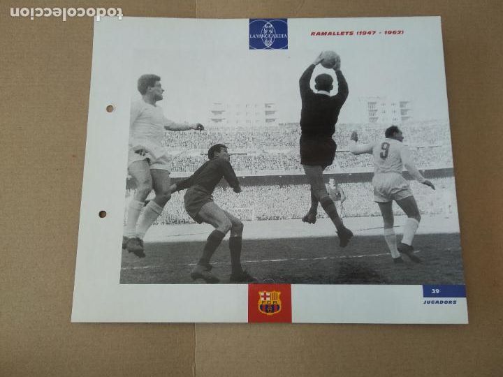Colecionismo desportivo: 39 RAMALLETS 1947-1962 L&Aacute;MINA TIPO POSTAL EL GRAN &Aacute;LBUM DEL BAR&Ccedil;A CENT ANYS LA VANGUARDIA