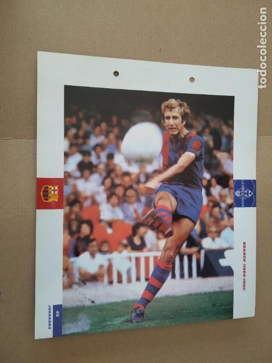 Colecionismo desportivo: 40 REXACH 1964-1981 L&Aacute;MINA TIPO POSTAL EL GRAN &Aacute;LBUM DEL BAR&Ccedil;A CENT ANYS LA VANGUARDIA