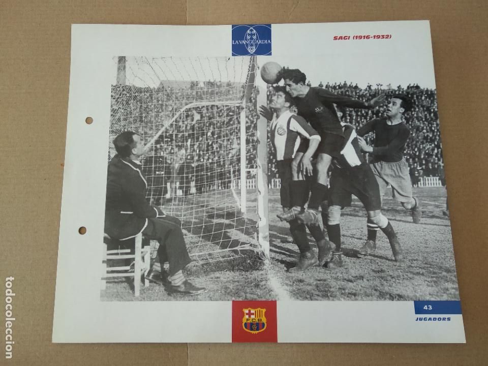 Colecionismo desportivo: 43 SAGI 1916-1932 VS ESPANYOL L&Aacute;MINA TIPO POSTAL EL GRAN &Aacute;LBUM DEL BAR&Ccedil;A CENT ANYS LA VANGUARDIA
