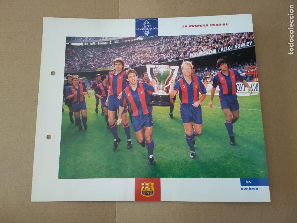Colecionismo desportivo: 56 LIGA LA PRIMERA 1990-1991 L&Aacute;MINA TIPO POSTAL EL GRAN &Aacute;LBUM DEL BAR&Ccedil;A CENT ANYS LA VANGUARDIA