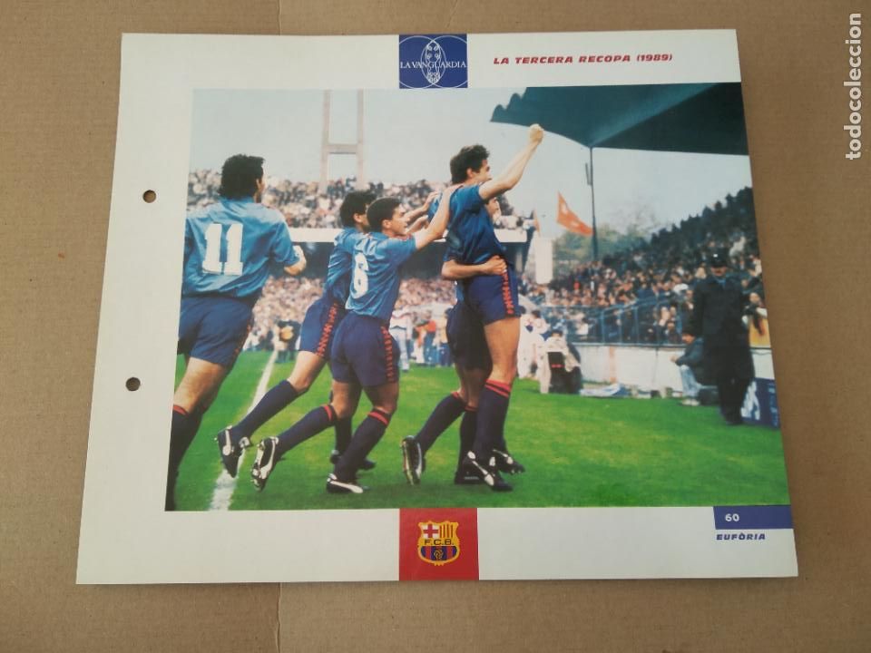 Colecionismo desportivo: 60 LA TERCERA RECOPA 1989 L&Aacute;MINA TIPO POSTAL EL GRAN &Aacute;LBUM DEL BAR&Ccedil;A LA VANGUARDIA